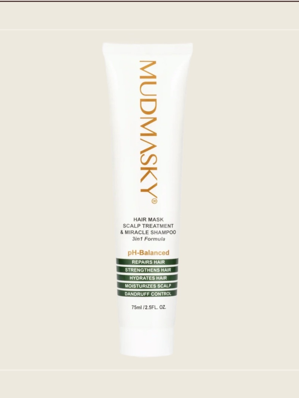 MUDMASKY Hair Mask Scalp Treatment - 3in1 Miracle Shampoo